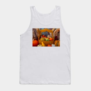 Yellow Bucket With Autumn Harvest Tank Top